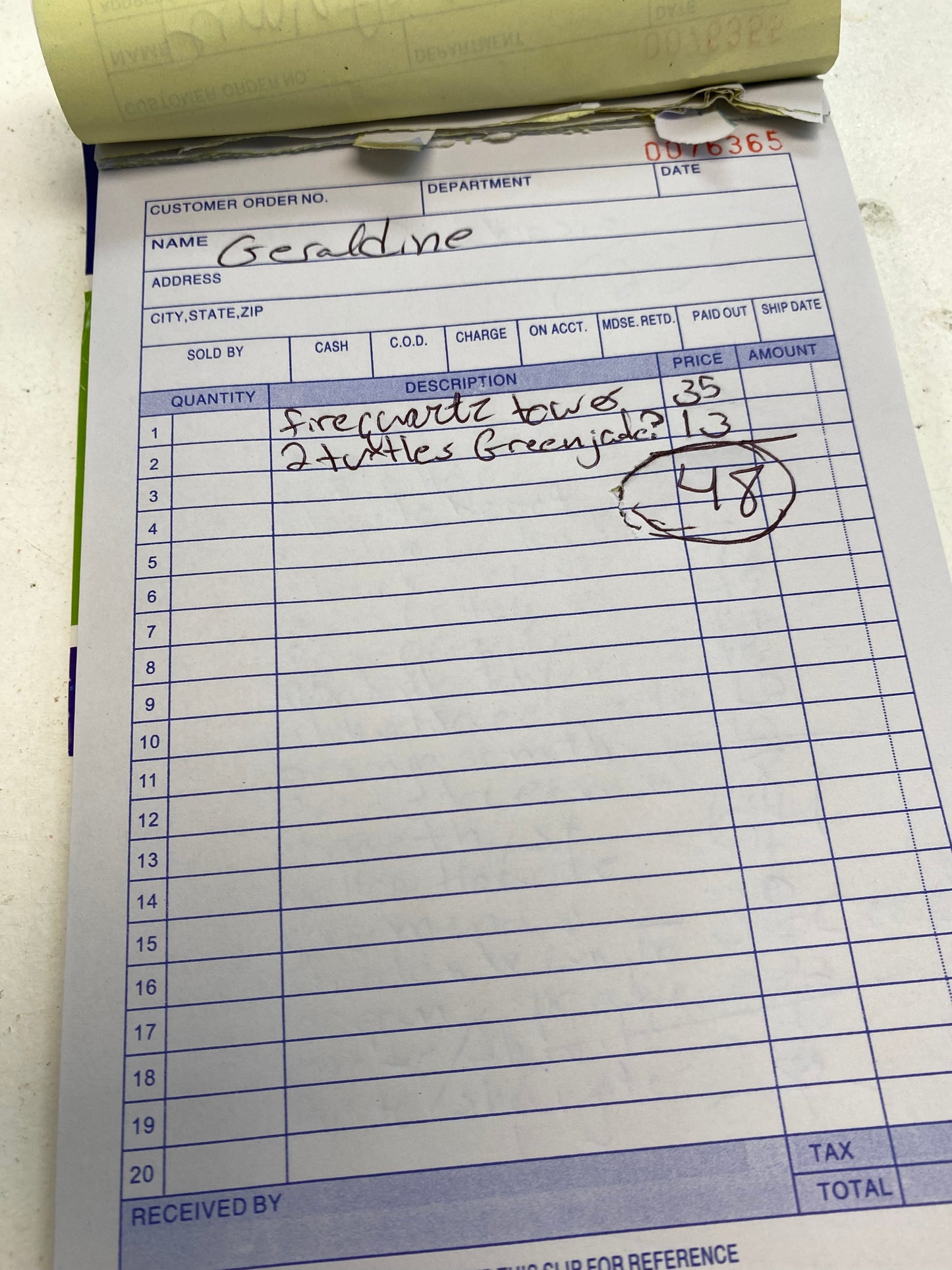 Geraldine 10/9